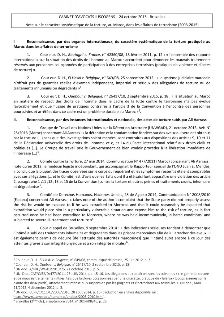 20151024 AARRASS - Note situation torture au Maroc CM-page-001