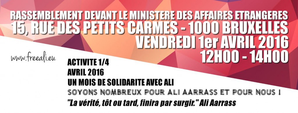 Ali Aarrass affiche 1 avril 2016