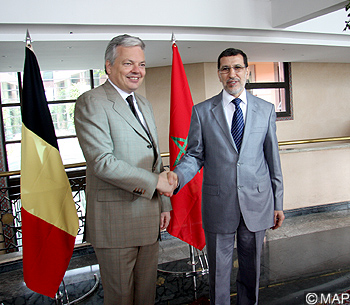 Reynders avec Saad Dine el Otmani